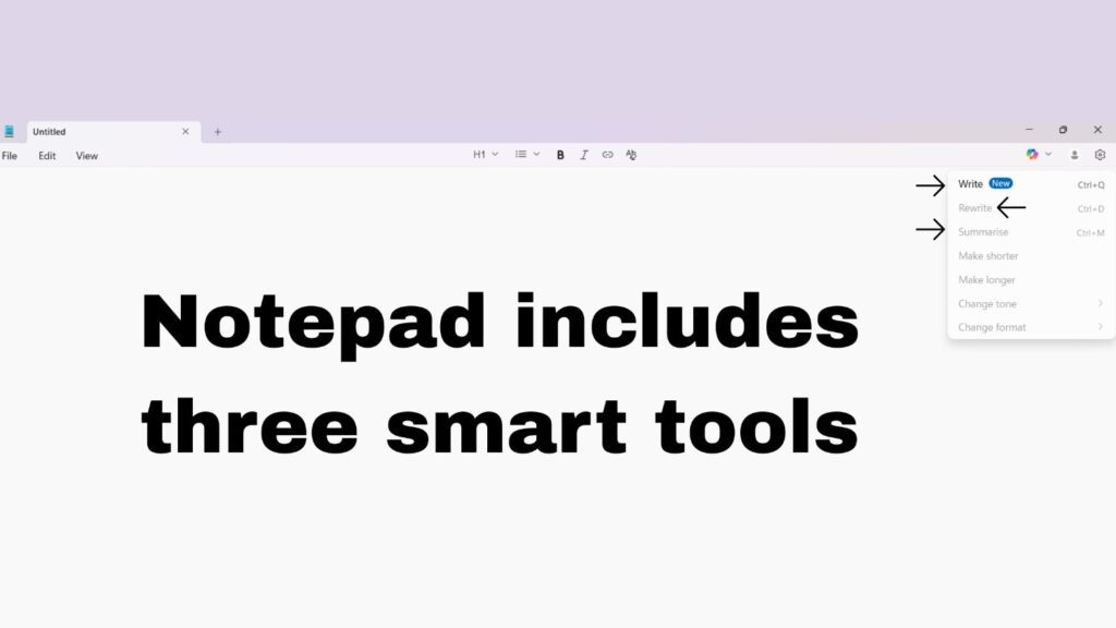 Microsoft’s Free AI Tools in Notepad